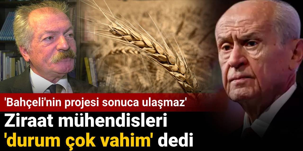Ziraat mühendisleri 'durum çok vahim' dedi: Bahçeli'nin projesi sonuca ulaşmaz