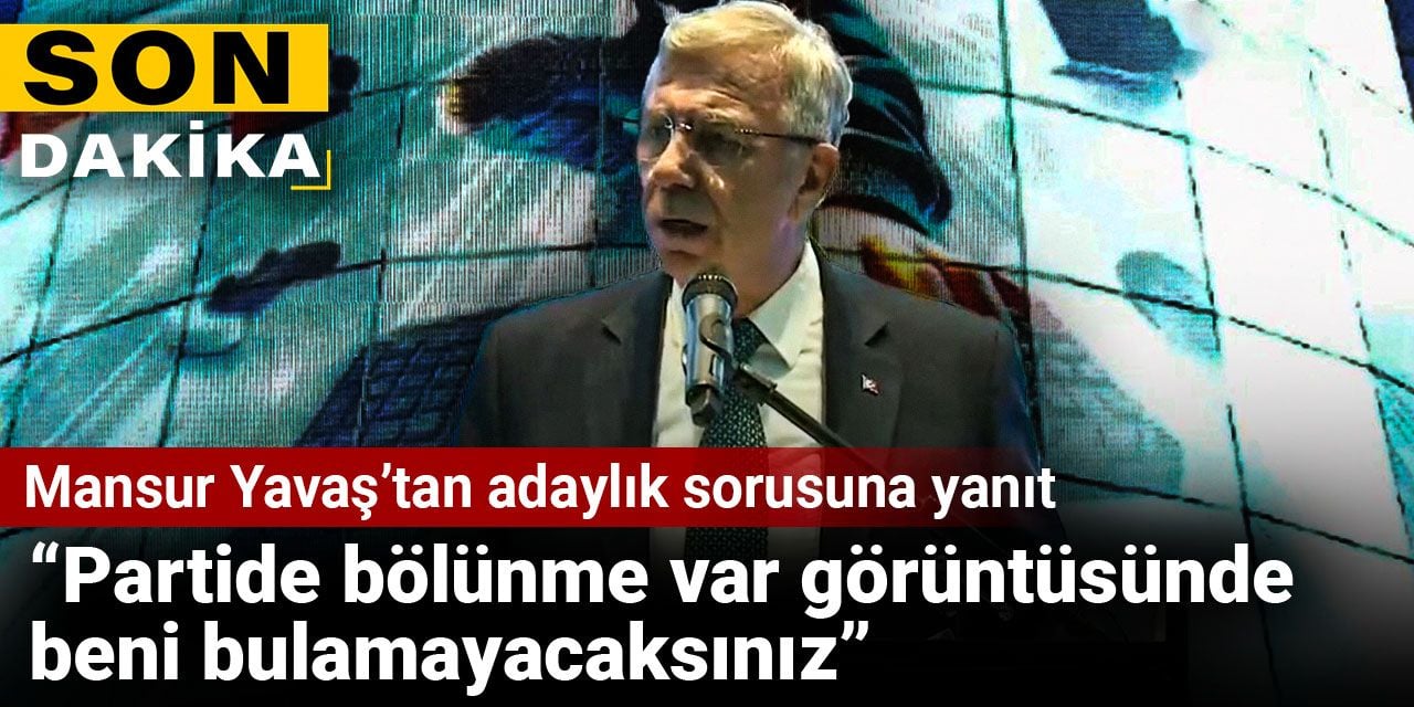 SON DAKİKA! Mansur Yavaş'tan cumhurbaşkanı adaylığı sorusuna yanıt