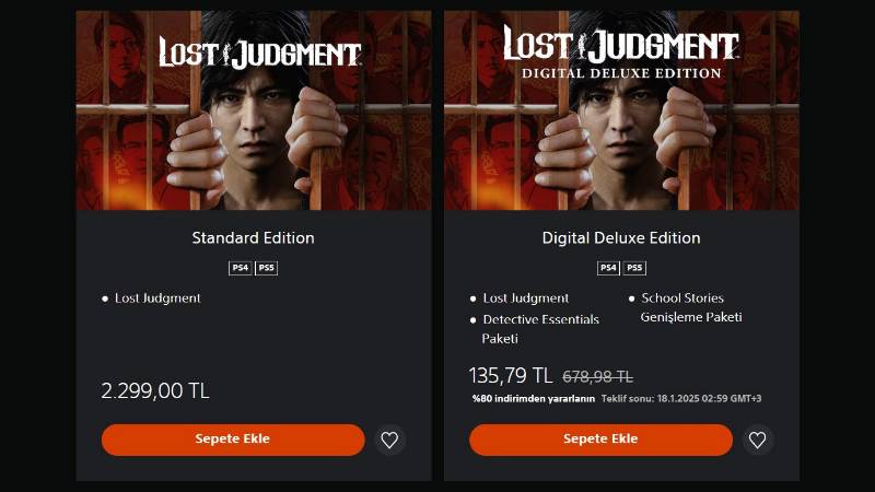 lost judgment deluxe ps store