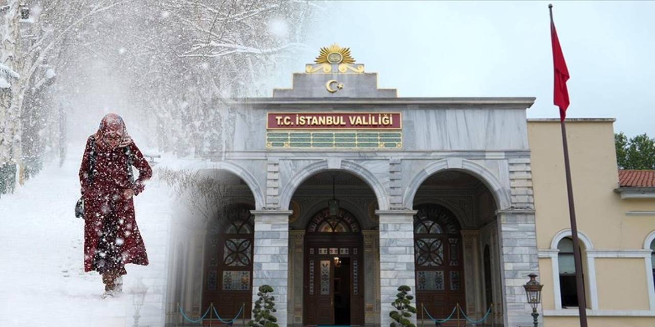 İstanbul'da kar tatil ettirdi: Onlar hariç