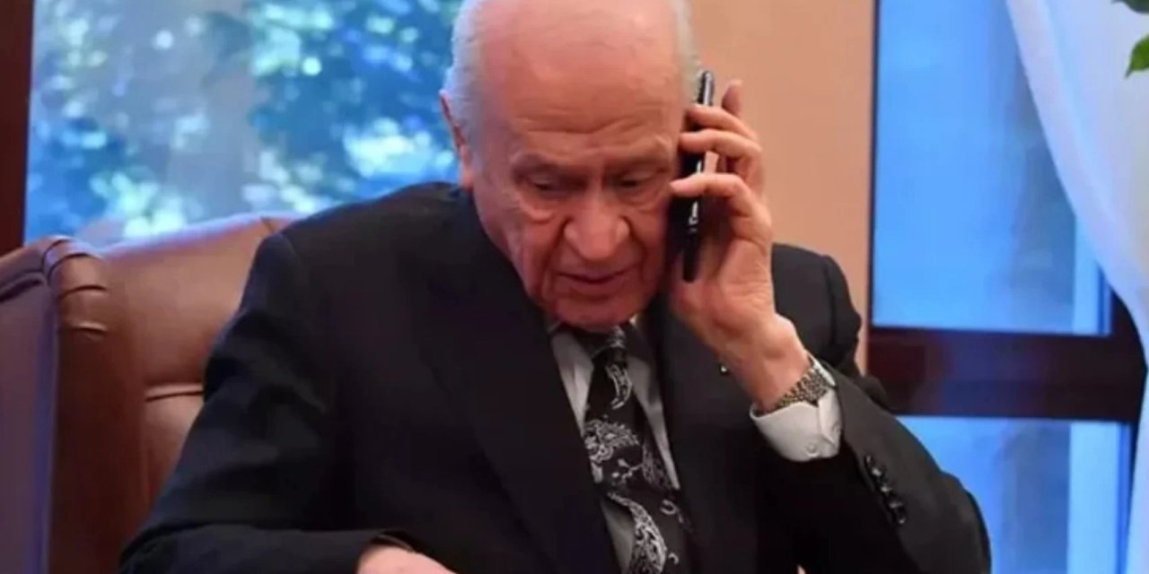 Bahçeli'den mahalle muhtarına telefon