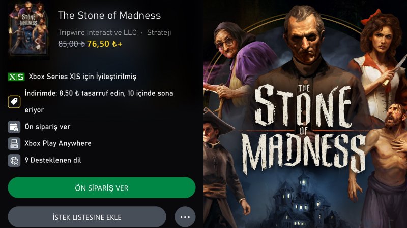 the stone of madness xbox