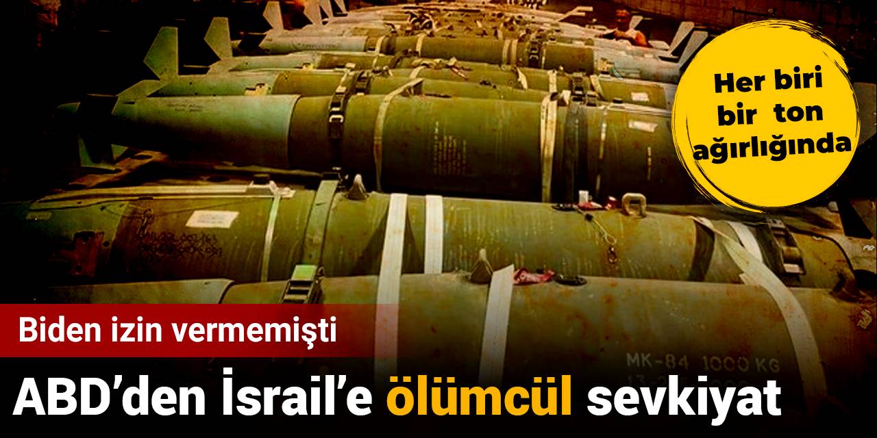 Trump yönetimi onayladı: 1 tonluk bombalar İsrail'e ulaştı