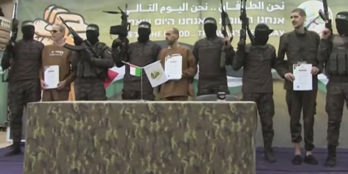 Hamas 3 İsrailli rehineyi bıraktı, İsrail de 183 rehineyi bırakacak