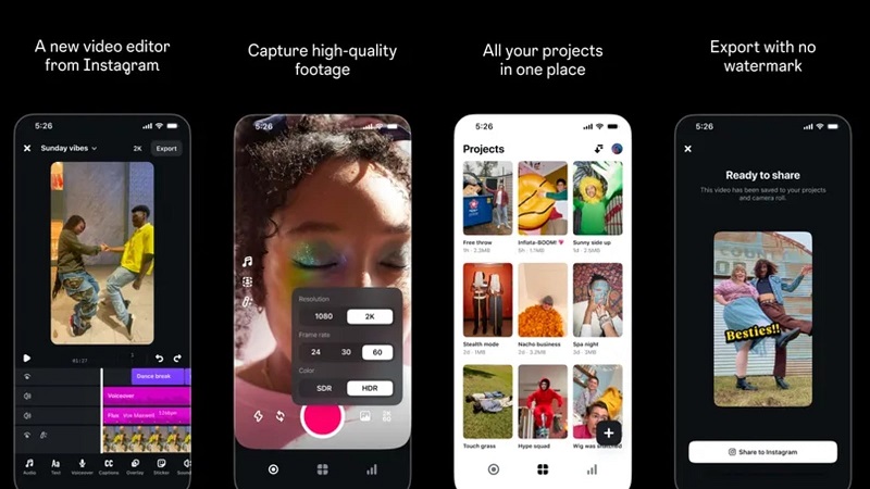 Instagram Video Düzenleme Aracı Edits'i Duyurdu