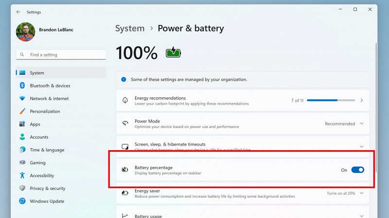 Windows 11 İçin Yeni Pil Göstergesi Tanıtıldı: 4 Farklı Renk